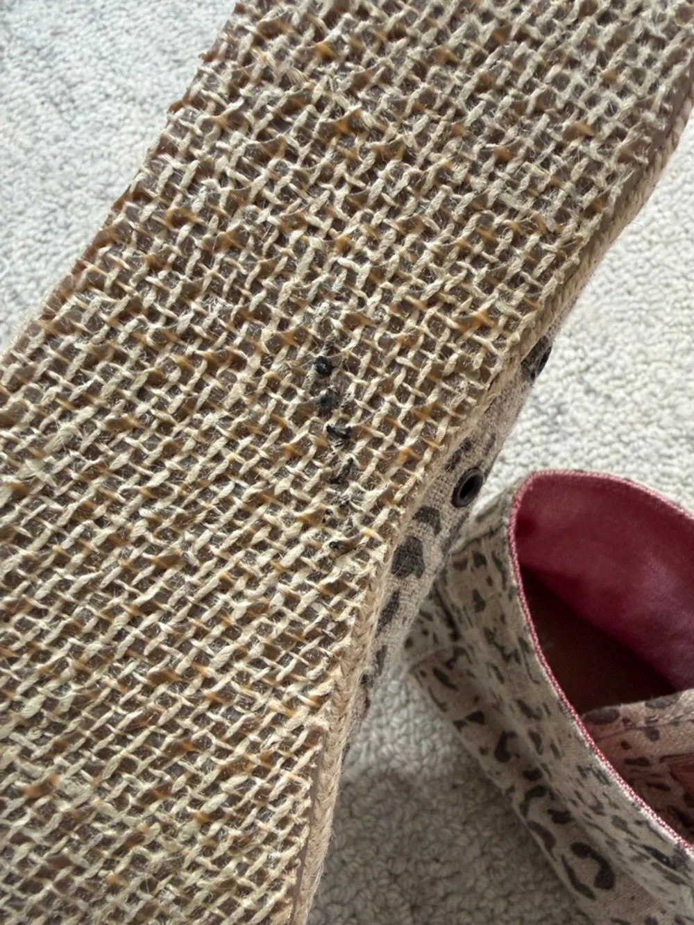 TOMS Leopard Print Canvas Desert Chukka Lace Up Shoes Women’s 8.5